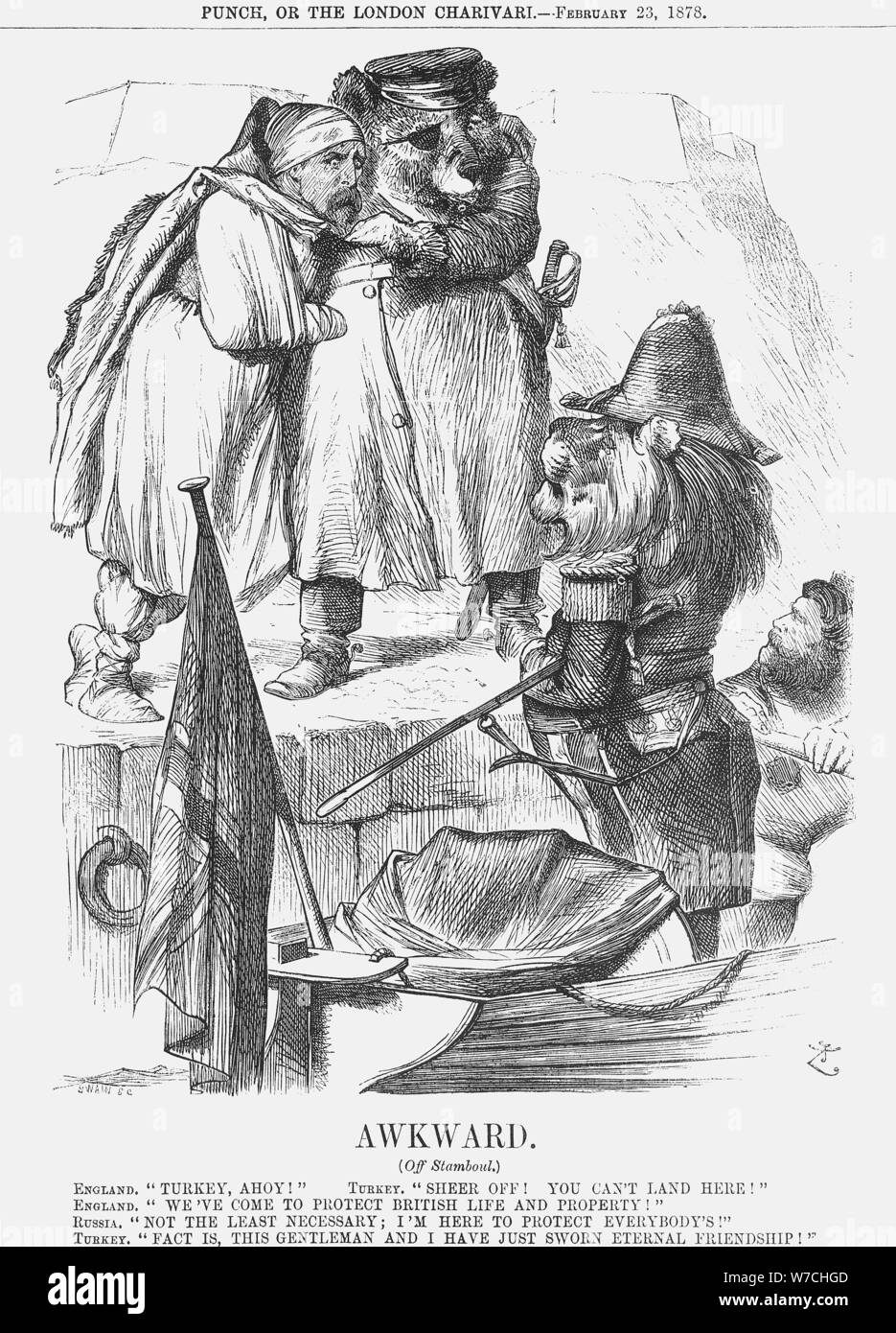 "Unbeholfen", 1878. Artist: Joseph Swain Stockfoto