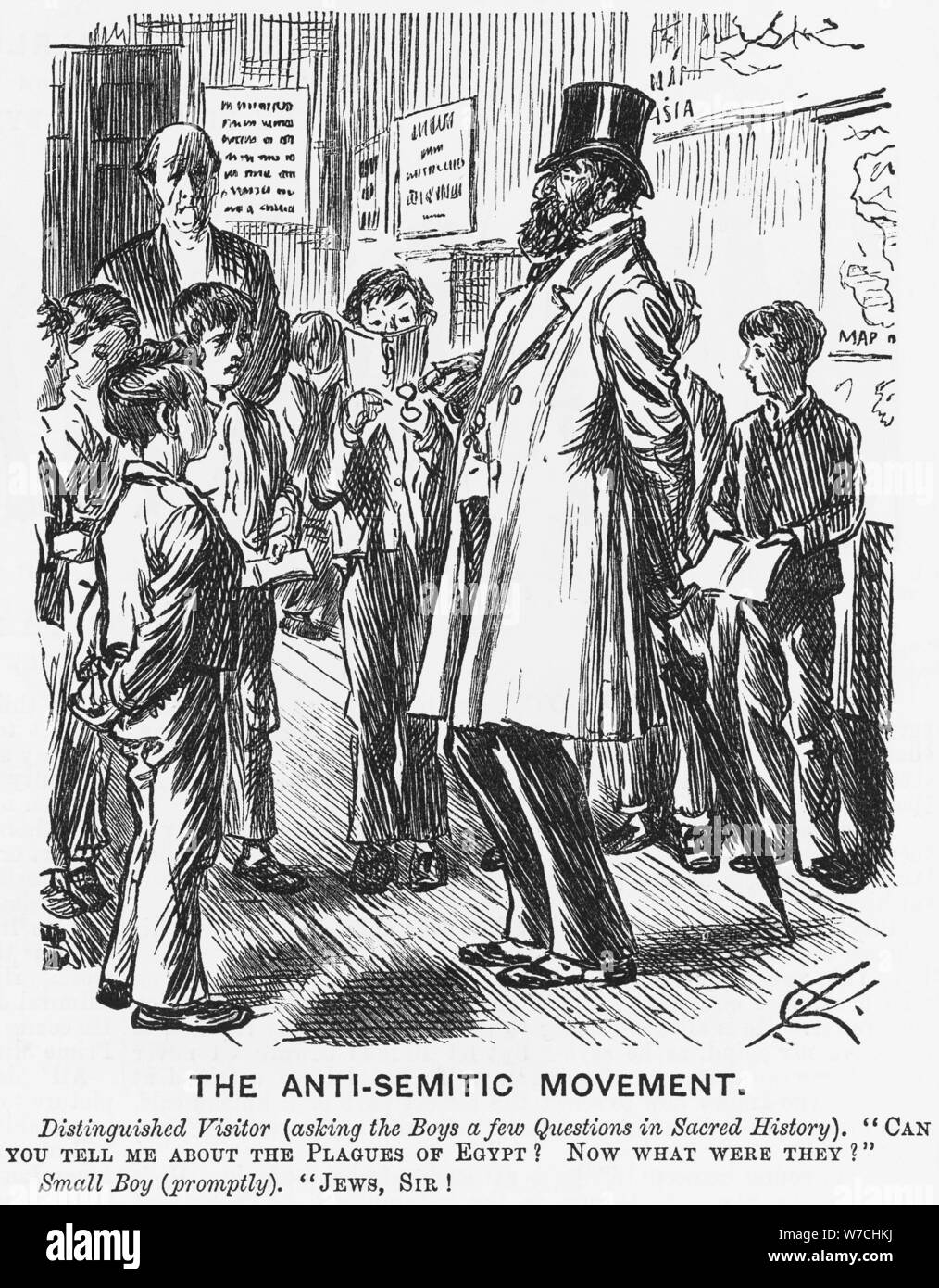 "Die antisemitische Bewegung', 1881. Artist: Unbekannt Stockfoto