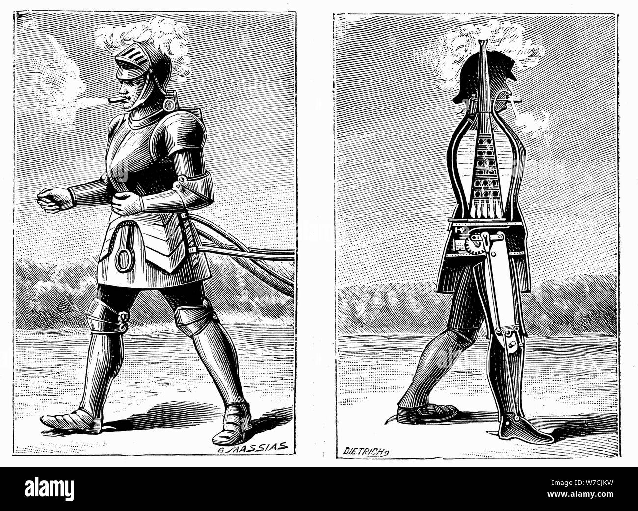 George Moore's Dampf Mann, 1893. Artist: George Moore Stockfoto