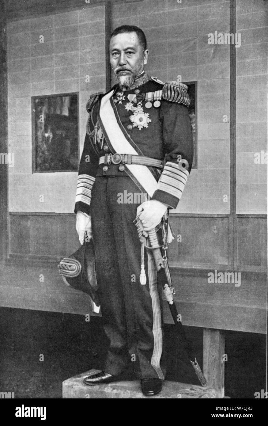 Heiachiro Togo, Japanese naval Commander, Russisch-Japanischen Krieg, 1904-5. Artist: Unbekannt Stockfoto