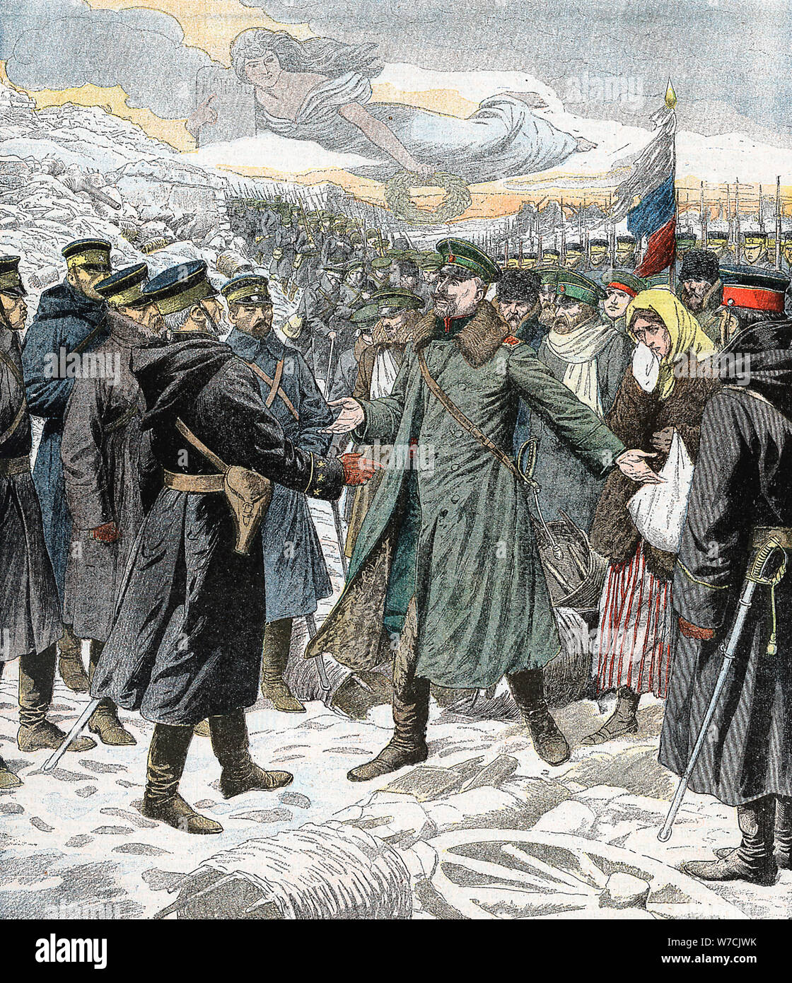 Herr Abgeordnete Kapitulation', Port Arthur, der Russisch-Japanische Krieg, 1904-5. Artist: Unbekannt Stockfoto