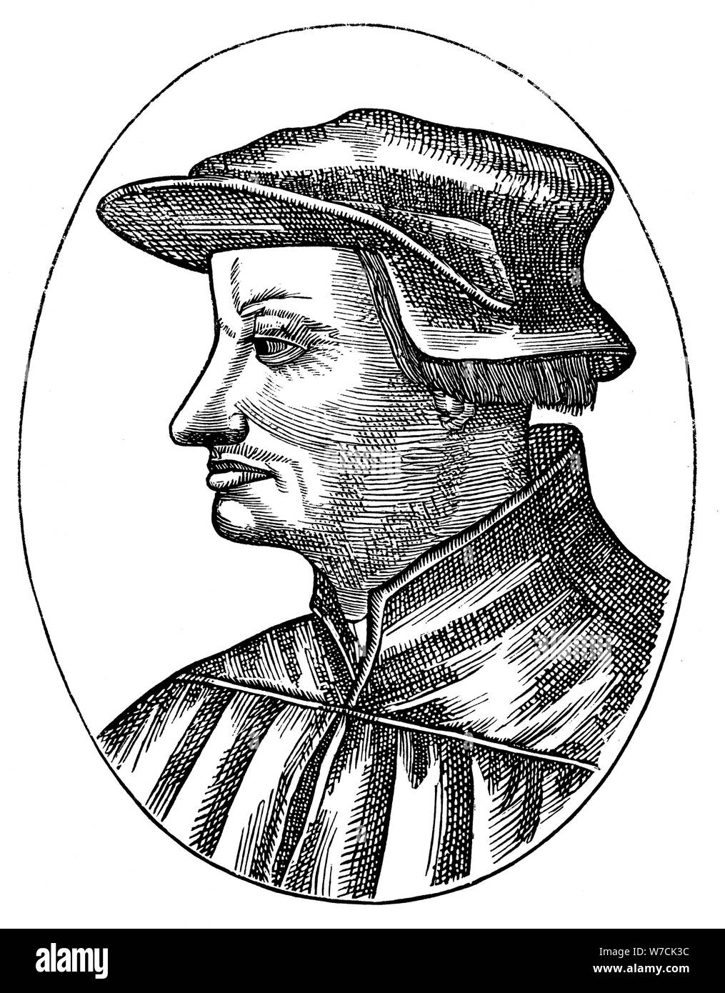 Ulrich Zwingli, der Schweizer Reformation göttlichen, c 1530 (1581). Artist: Unbekannt Stockfoto