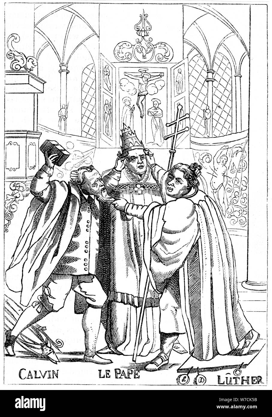 Reformation Caricature Of Martin Luther Fotos Und Bildmaterial In reformation-caricature-of-martin-luther-fotos-und-bildmaterial-in