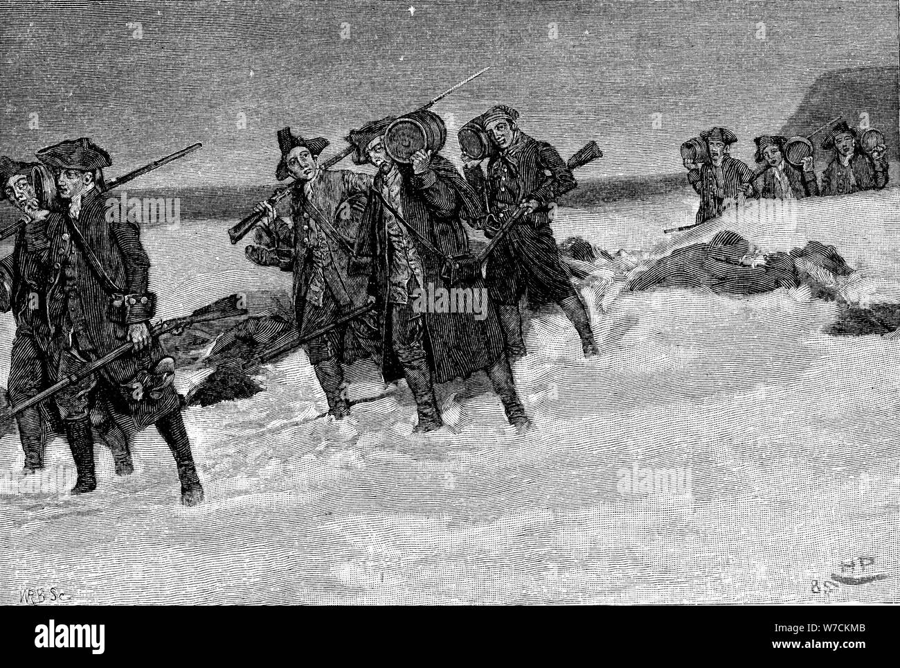 Amerikanischen Unabhängigkeitskrieg, 1775, (1875). Artist: Unbekannt Stockfoto