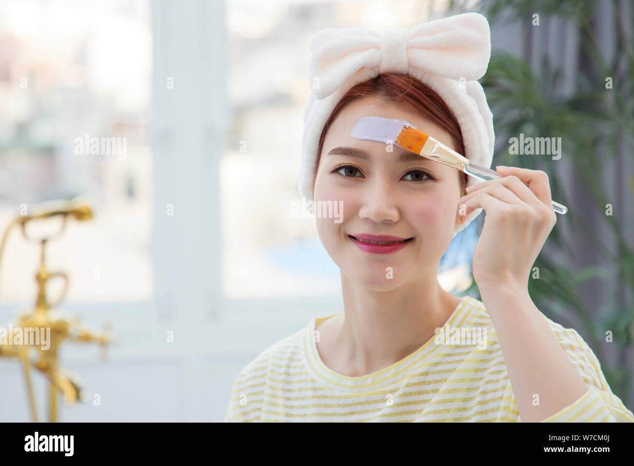 Attraktive Frau, schön das tägliche Leben 365 Stockfoto