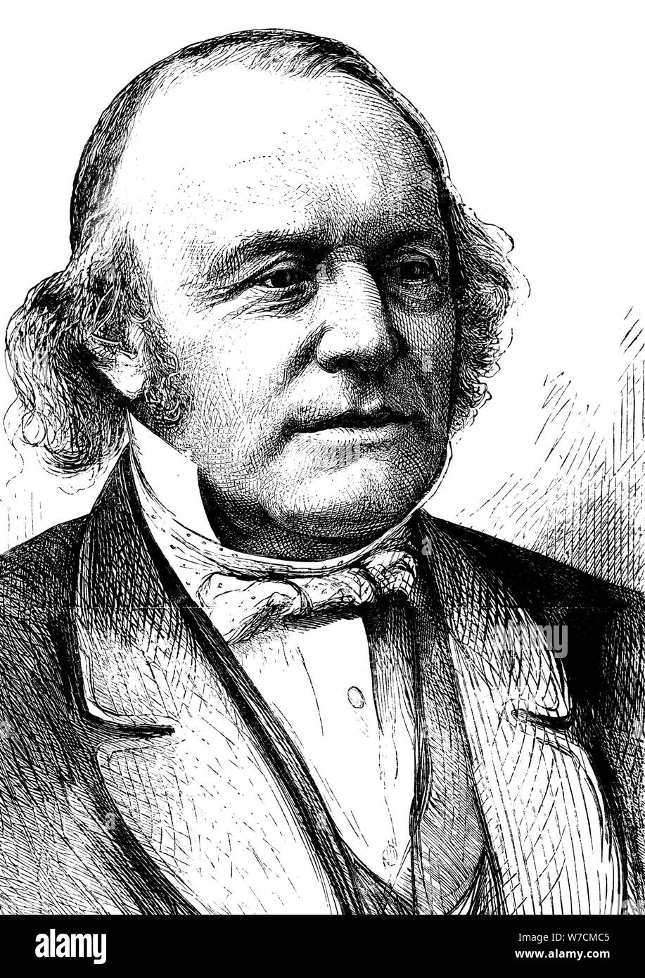 Louis Agassiz (1807-1873), Schweizer - amerikanische Naturforscher und Glaziologe, 1874 geboren. Artist: Unbekannt Stockfoto