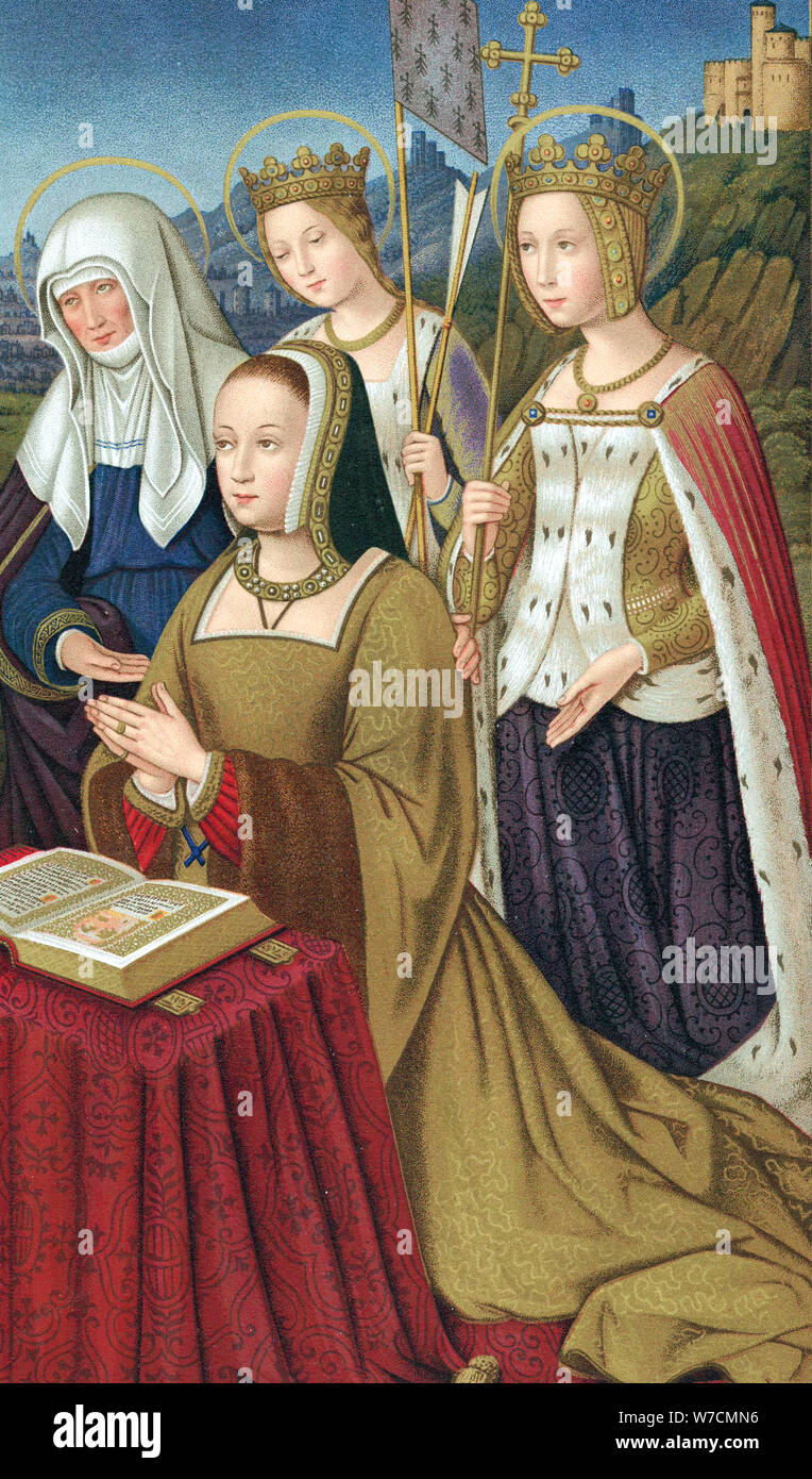 Anne de Bretagne (1476-1514), Herzogin der Bretagne und Königin von Frankreich. Artist: Unbekannt Stockfoto