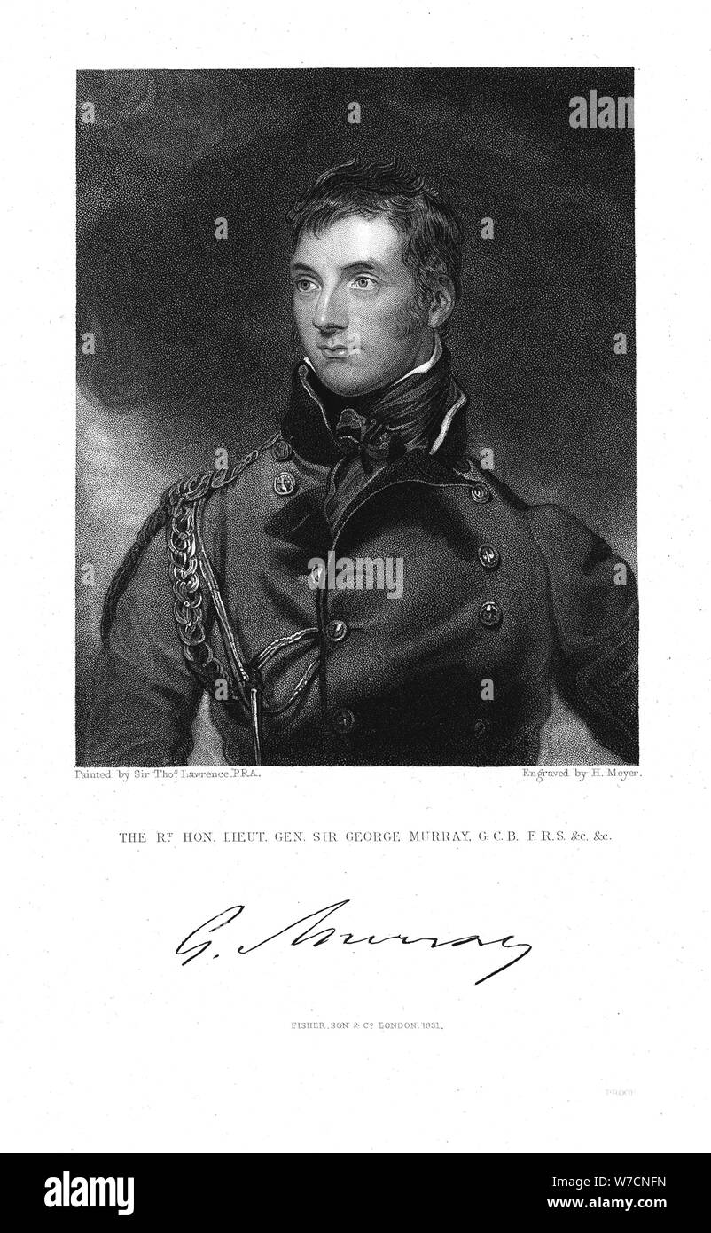 George Murray (1772-1846), General und Staatsmann, 1831. Artist: Henry Meyer Stockfoto