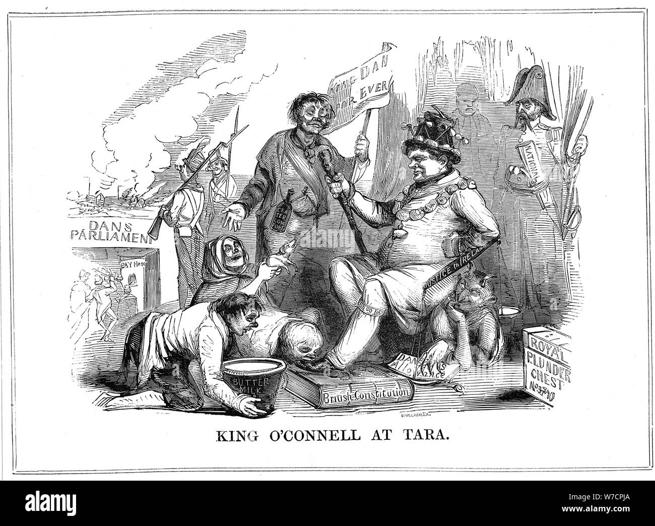"König der O'Connell in der Tara", 1843. Artist: Unbekannt Stockfoto
