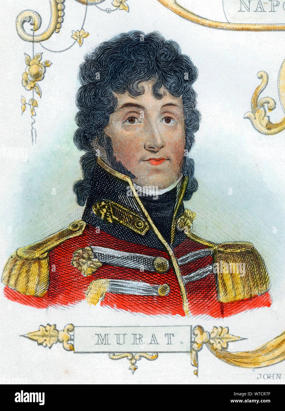 Joachim Murat, französischer Soldat, c 1830. Artist: Unbekannt Stockfoto