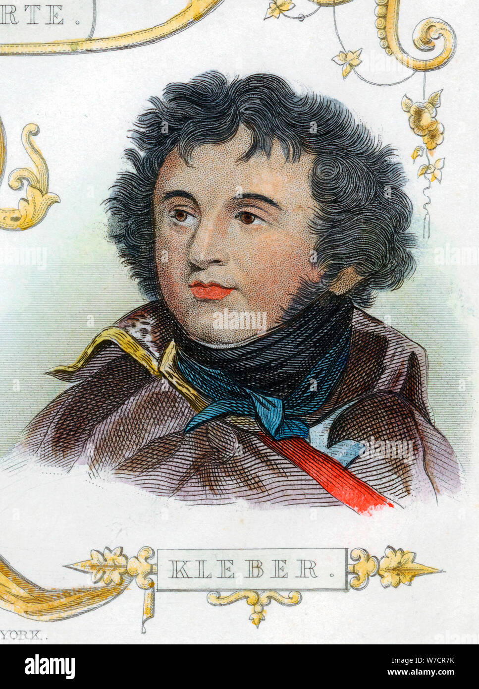 Jean Baptiste Kleber, französischer Soldat, c 1830. Artist: Unbekannt Stockfoto