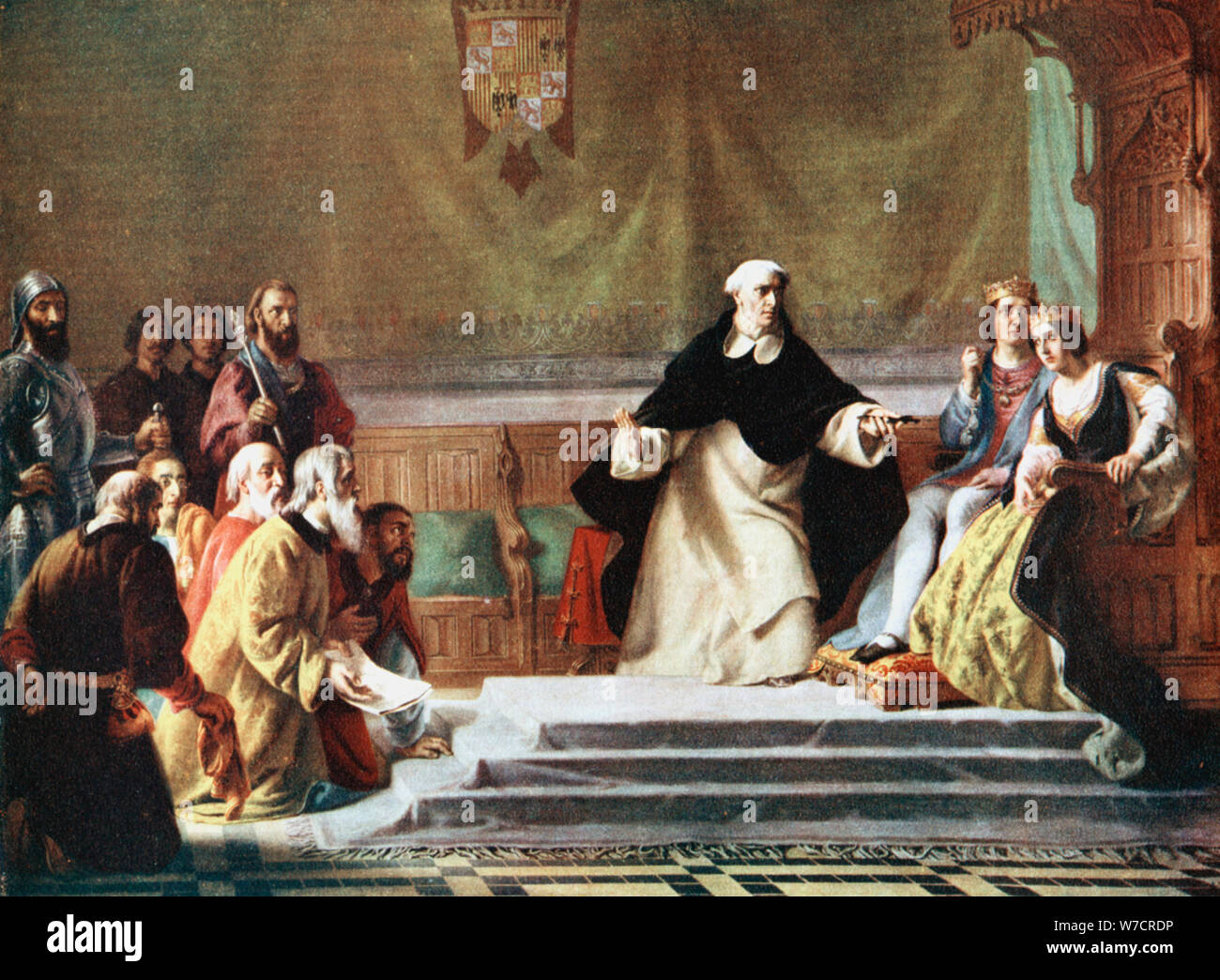 Die Vertreibung der Juden aus Spanien, 1492. Artist: Unbekannt Stockfoto