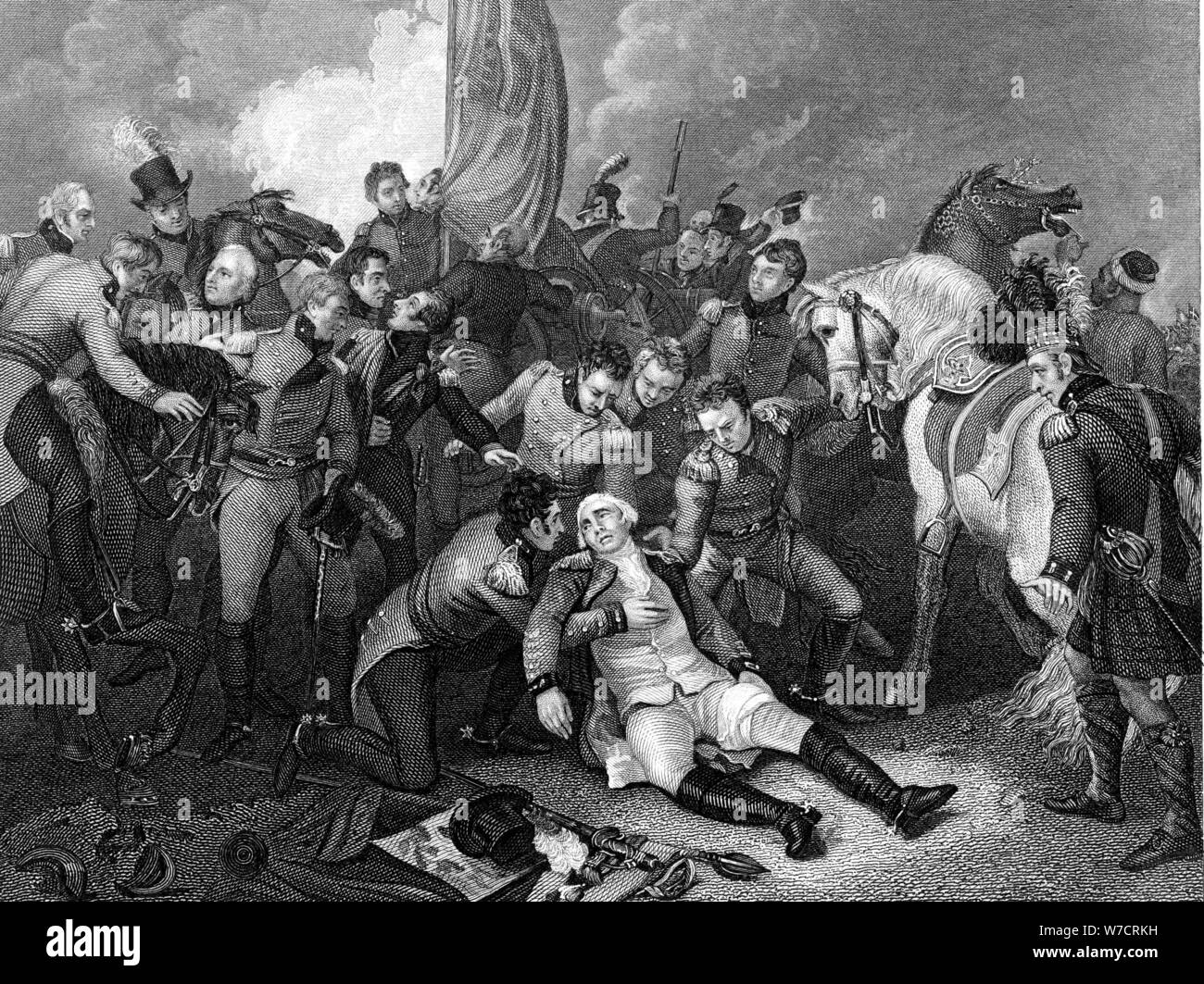 Schlacht von aboukir Bay, Ägypten, 21. März 1801. Artist: Unbekannt Stockfoto