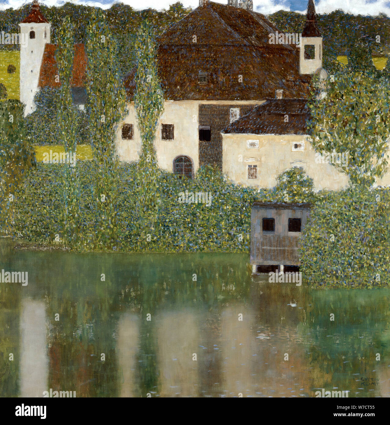 "Castello sul Lago Angelegenheit', ('burg Unterrach am Attersee") 1908. Künstler: Gustav Klimt Stockfoto