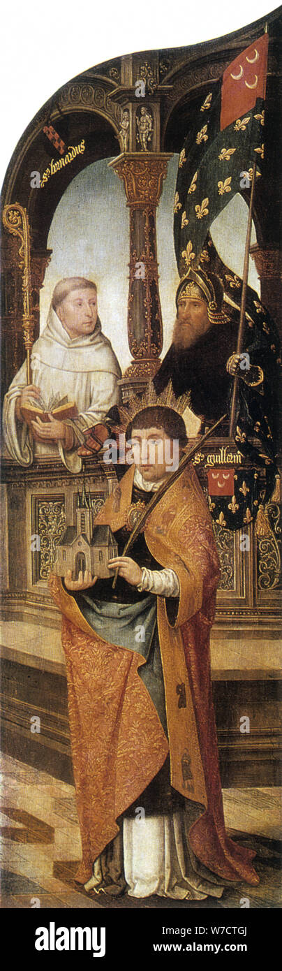 "Verkündigung", 1516-1517. Künstler: Jean Bellegambe Stockfoto