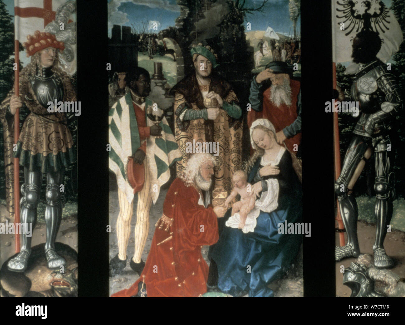 'Anbetung der Könige', 1507. Künstler: Hans Baldung Stockfoto