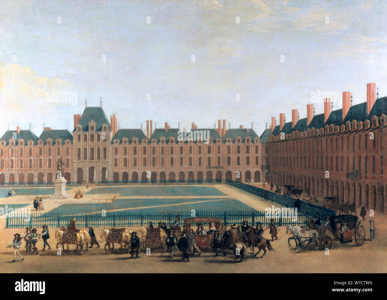 "Passage des Königs und der Regent, der Place Royale', c 1655. Schöpfer: Anon. Stockfoto