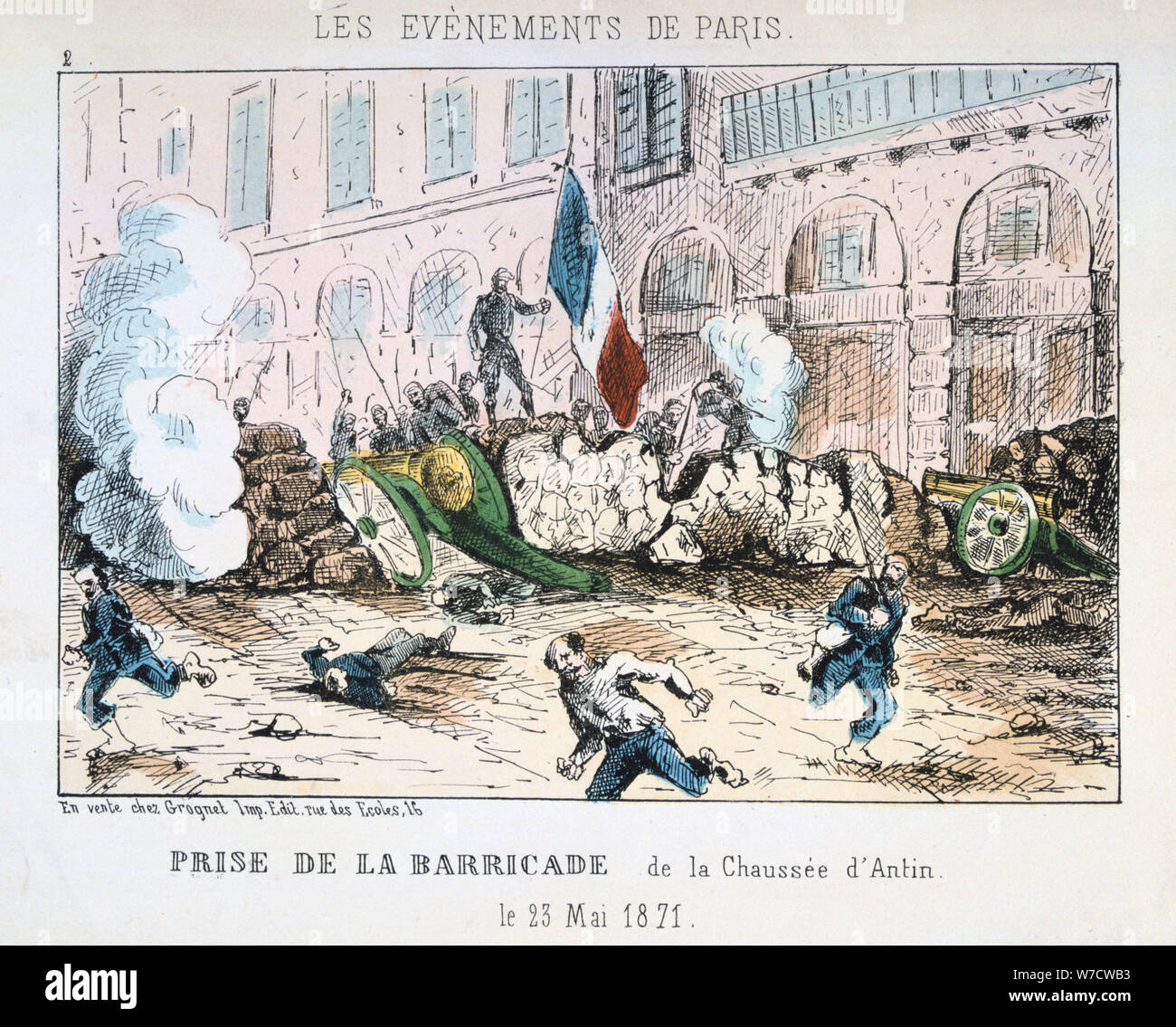 Pariser Kommune, 1871. Artist: Anon Stockfoto