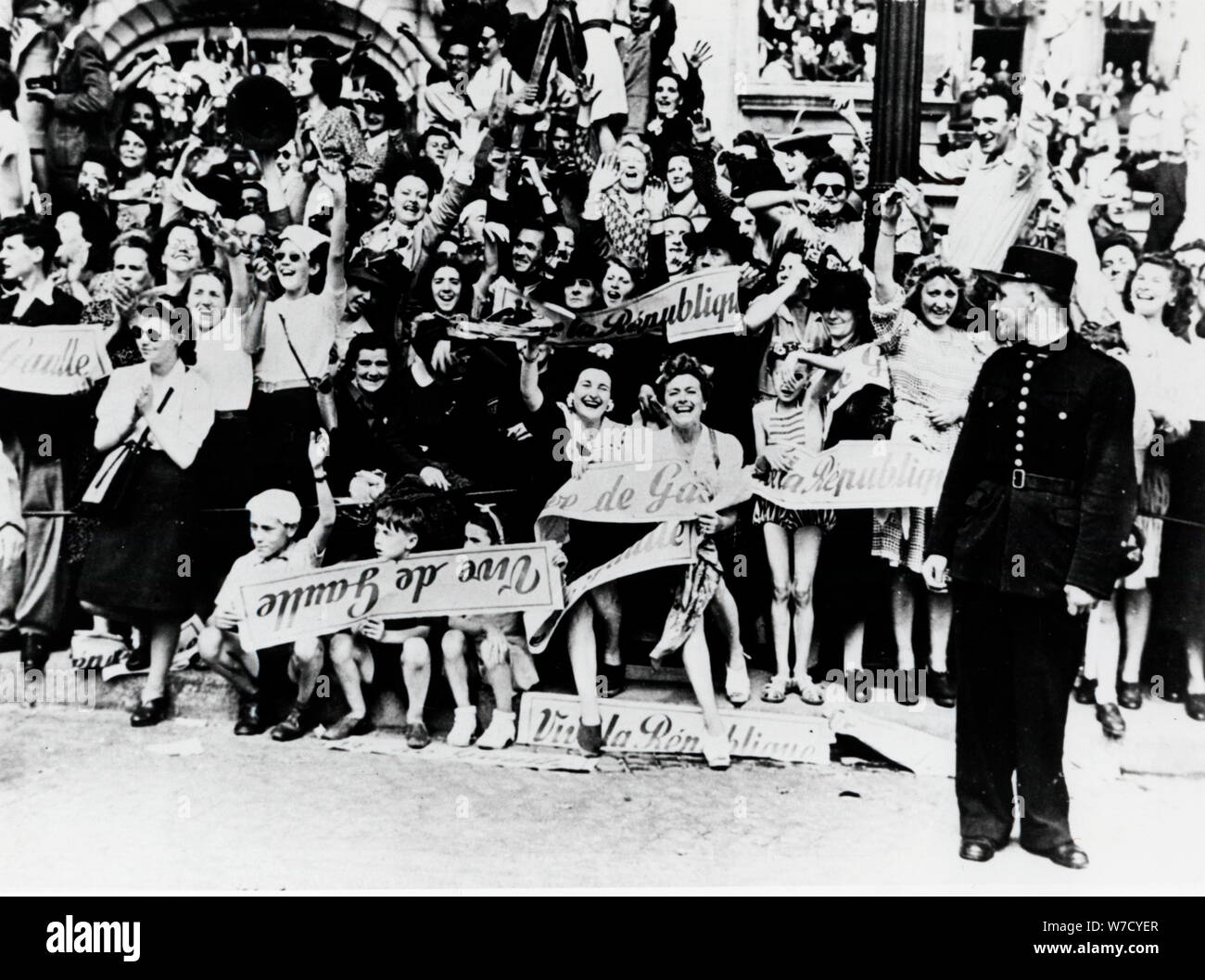 Weltkrieg 2 Befreiung von Paris, 1944. Artist Anon Stockfotografie