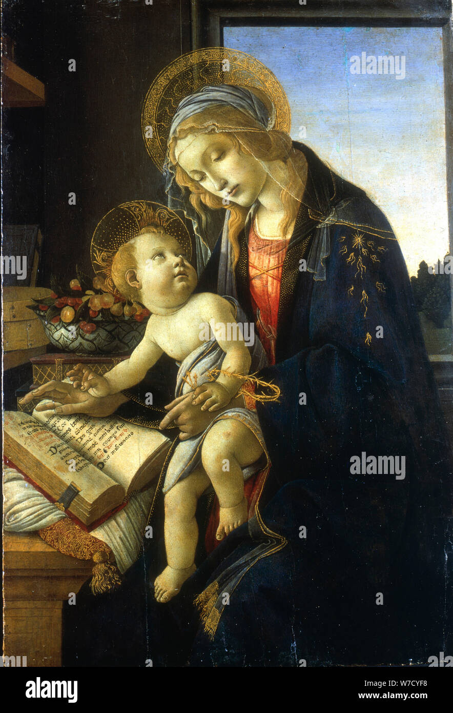 'Madonna mit Kind' ('Madonna des Buches'), 1483. Künstler: Sandro Botticelli Stockfoto