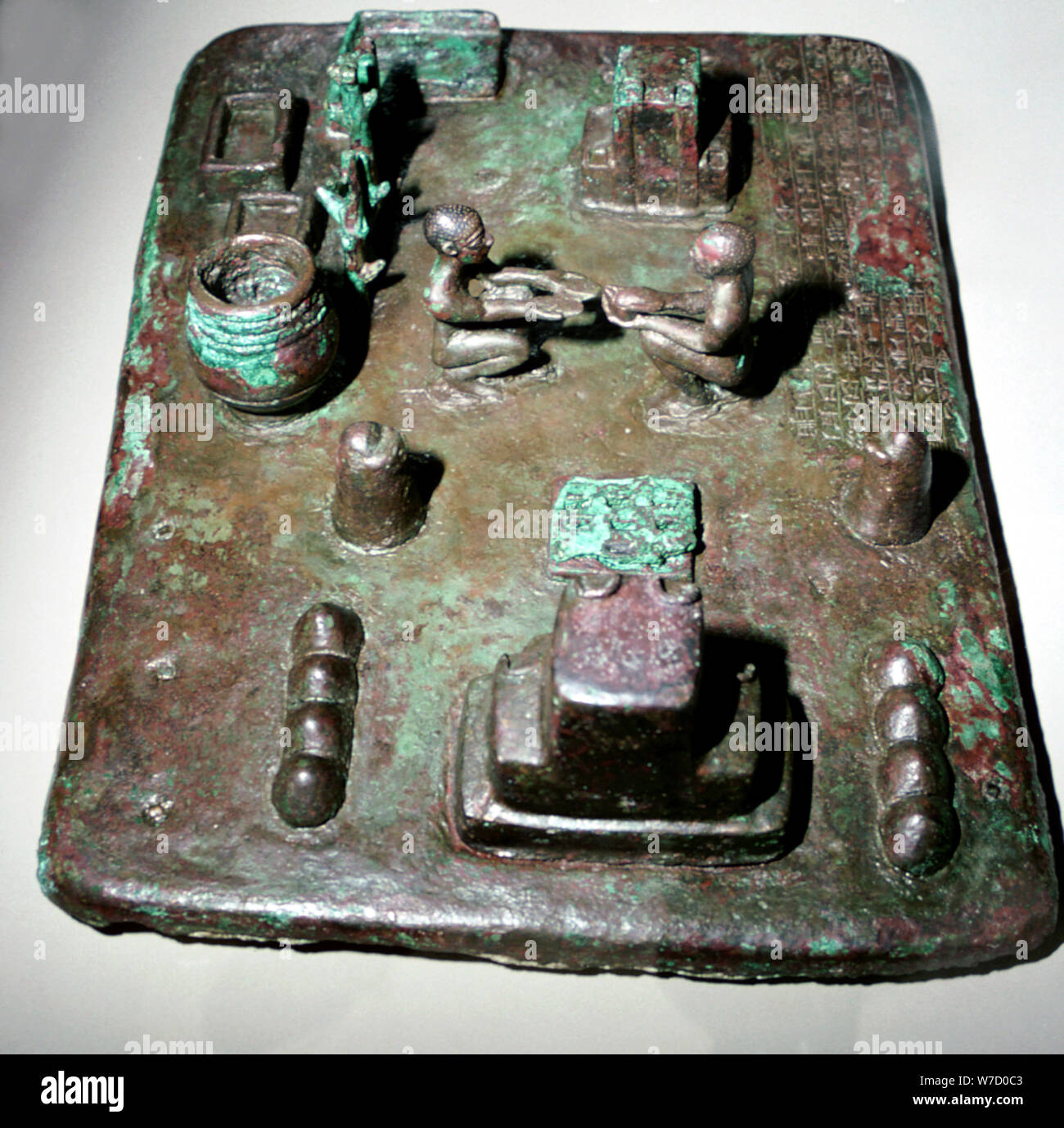 Bronze Modell einer Kultstätte für die Zeremonie der Aufgang der Sonne, c 1150 BC. Artist: Unbekannt Stockfoto