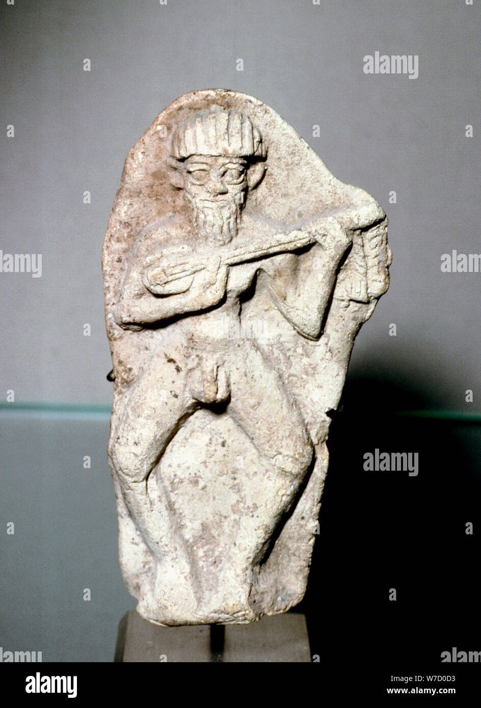 Terrakotta Figur eines männlichen Musiker, Susa, Iran, Naher Elamitischen Periode, 1500-1100 BC. Artist: Unbekannt Stockfoto