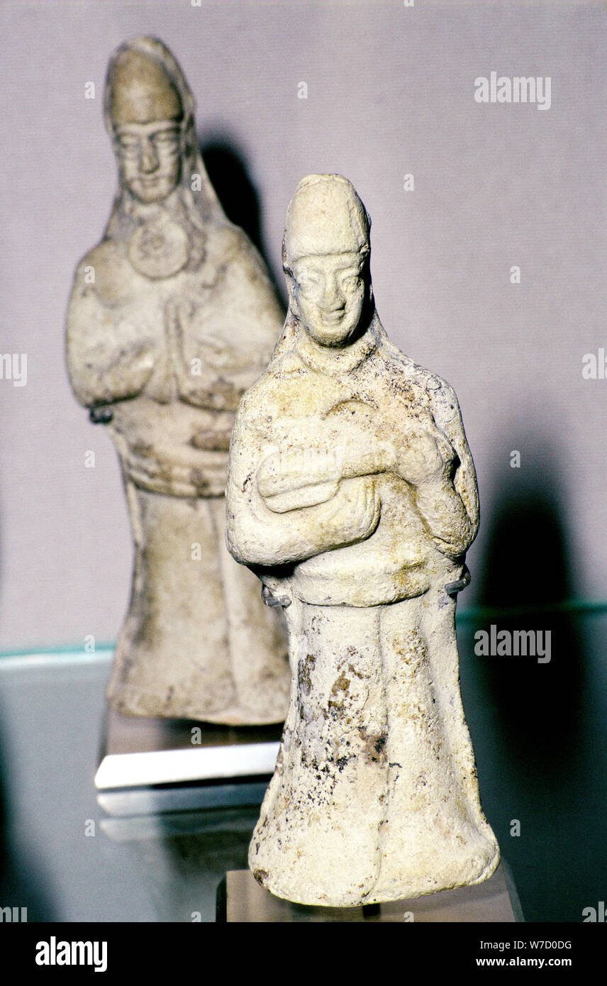 Terrakotta Figur eines Musikers, Susa, Iran, c 2 millenium BC. Artist: Unbekannt Stockfoto