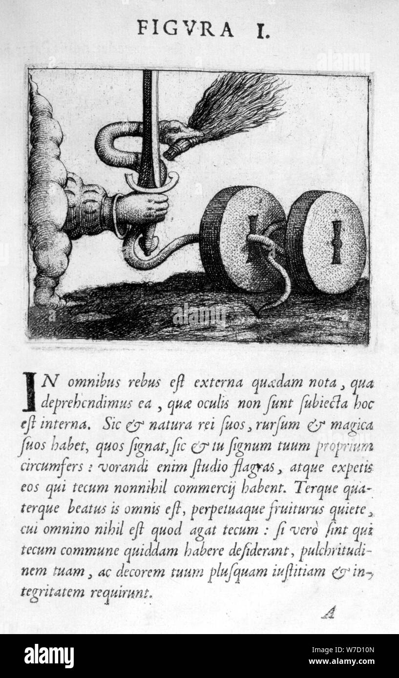 Prophetie Abbildung, die ich von Prognosticatio Eximii Doctoris Paracelsi, 1536. Artist: Theophrastus Bombastus von Hohenheim Paracelsus Stockfoto