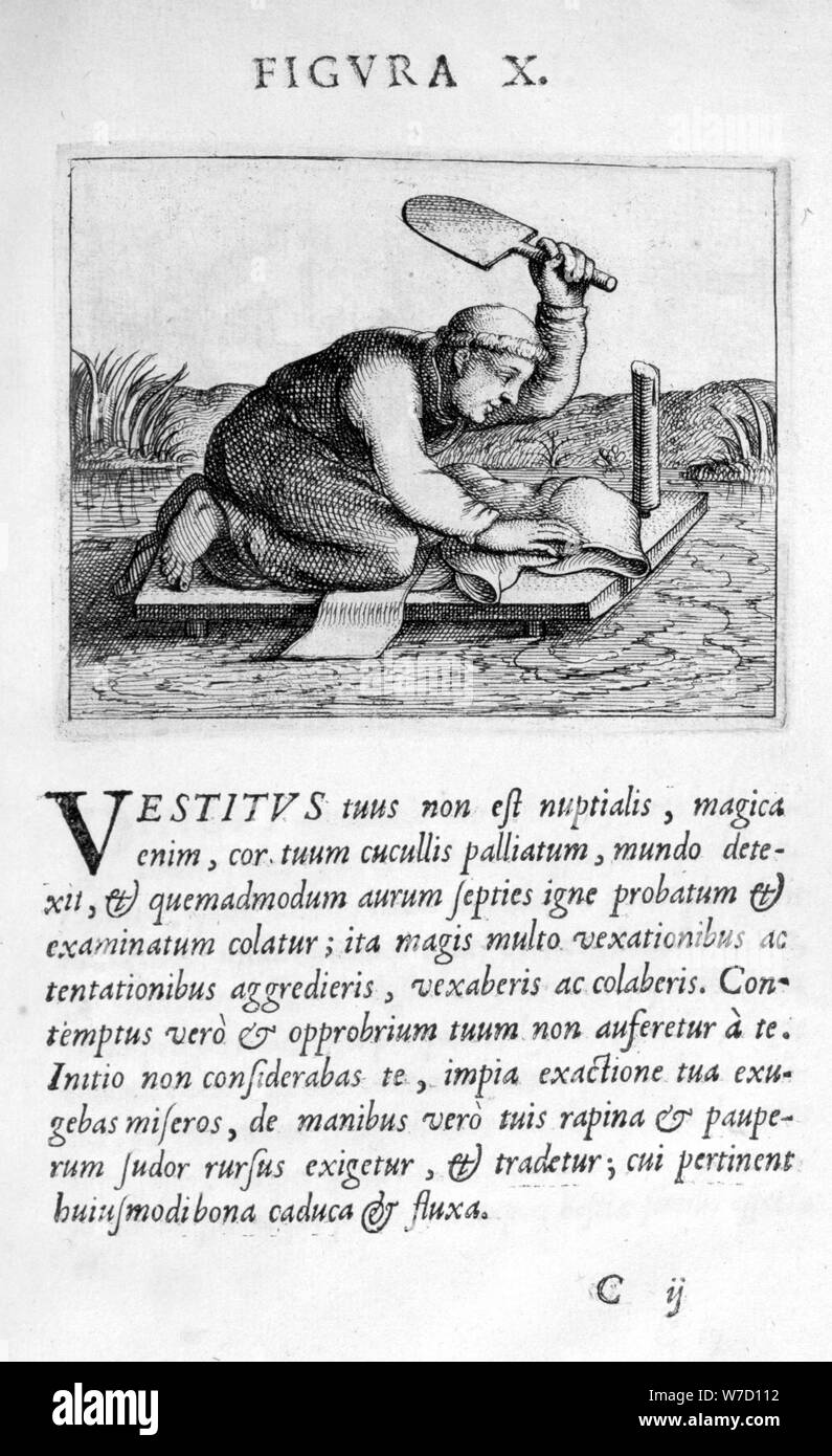 Prophetie Abbildung X von Prognosticatio Eximii Doctoris Paracelsi, 1536. Artist: Theophrastus Bombastus von Hohenheim Paracelsus Stockfoto