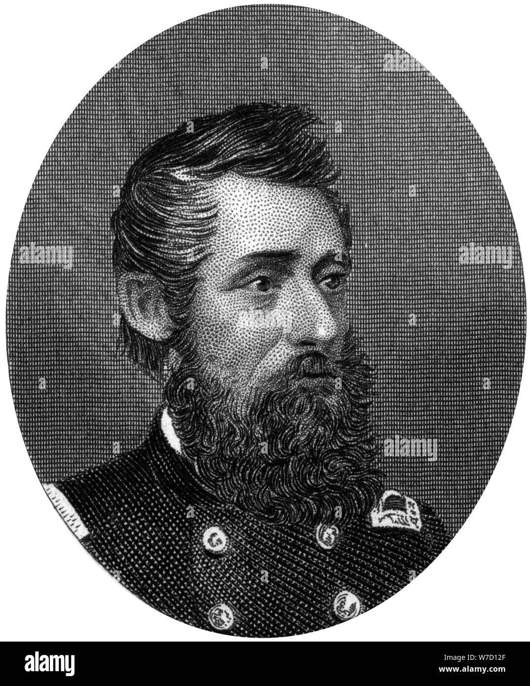 General Benjamin Henry Grierson, Union Kavallerie allgemein, 1862-1867. Artist: J Rogers Stockfoto