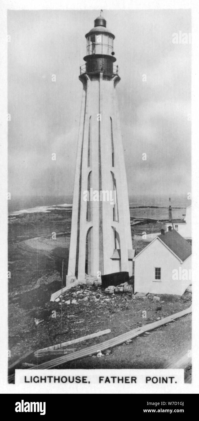 Leuchtturm, Vater, Quebec, Kanada, c 1920. Artist: Unbekannt Stockfoto