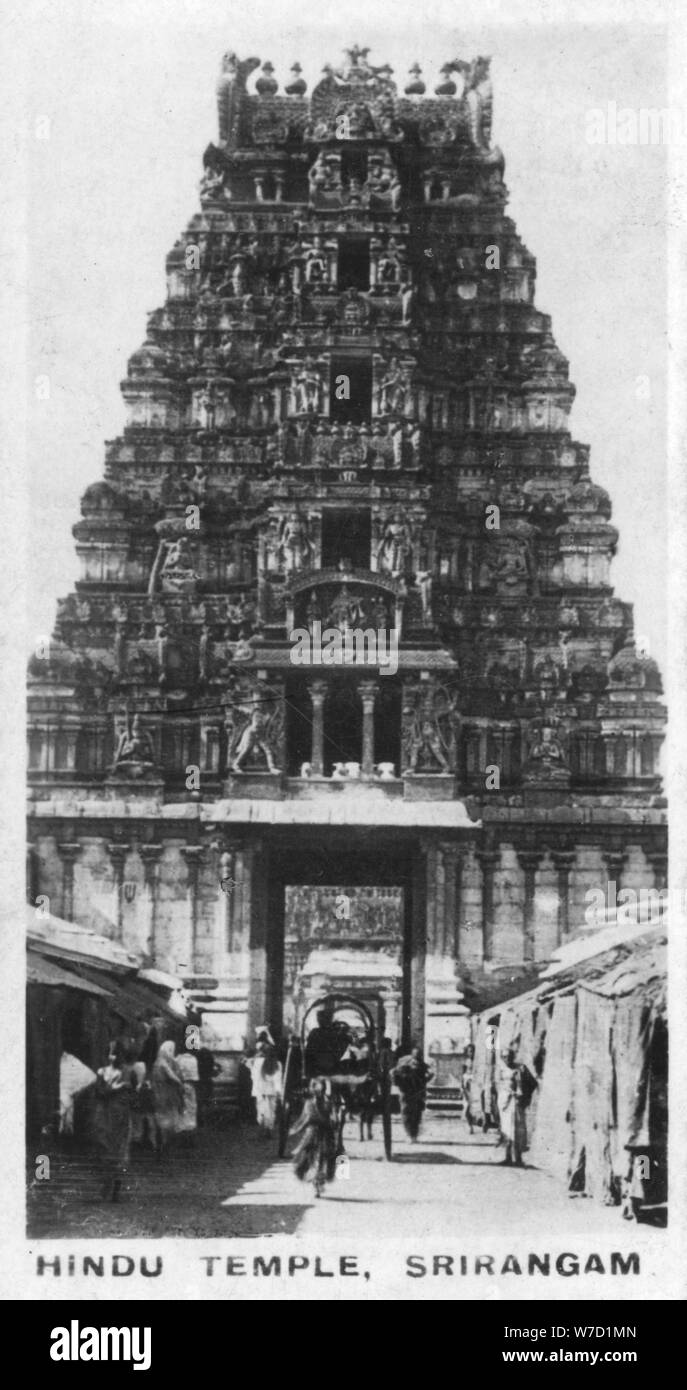 Hindu Tempel, Srirangam, Indien, c 1925. Artist: Unbekannt Stockfoto