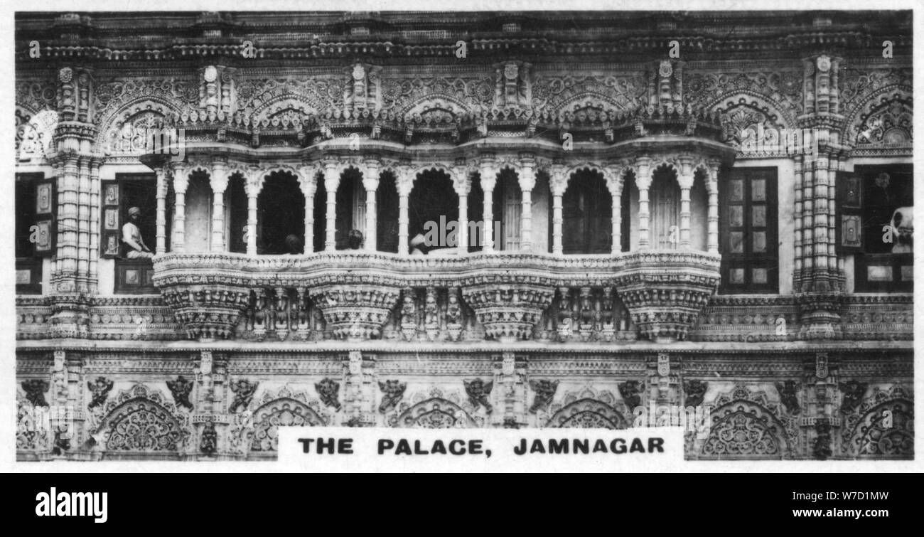 Der Palast, Jamnagar, Indien, c 1925. Artist: Unbekannt Stockfoto
