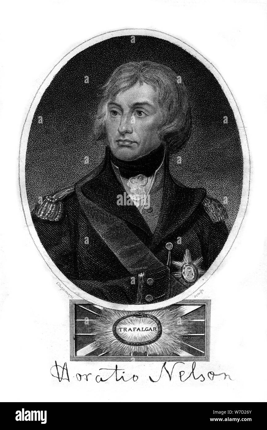 Horatio Nelson (1758-1805), 1st Viscount Nelson, 1837 Künstler: Ich Chapman Stockfoto