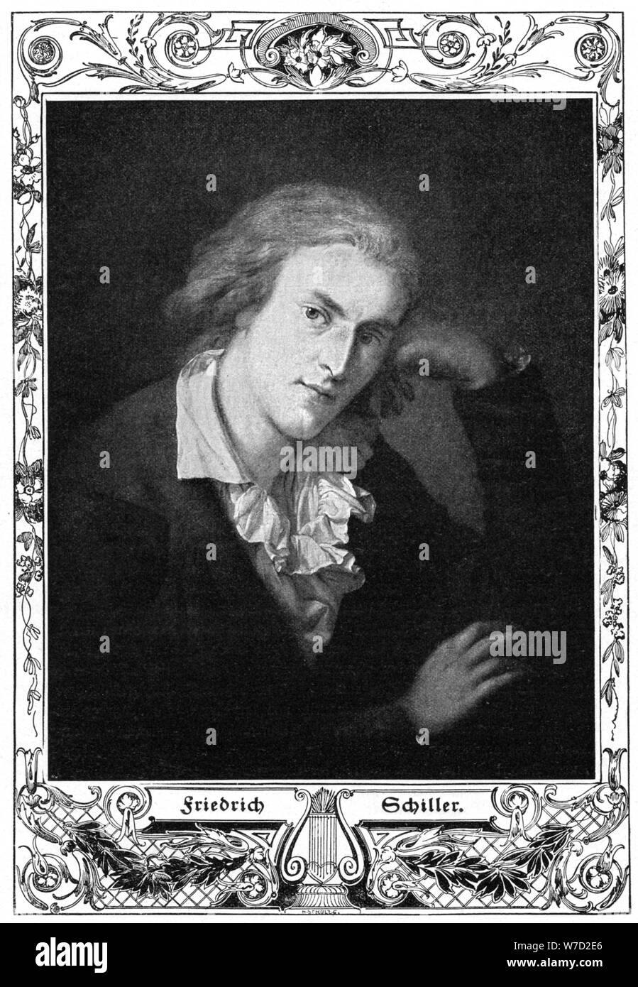 Friedrich Schiller, deutscher Dichter, Philosoph, Historiker und Dramatiker (1900). Artist: Unbekannt Stockfoto