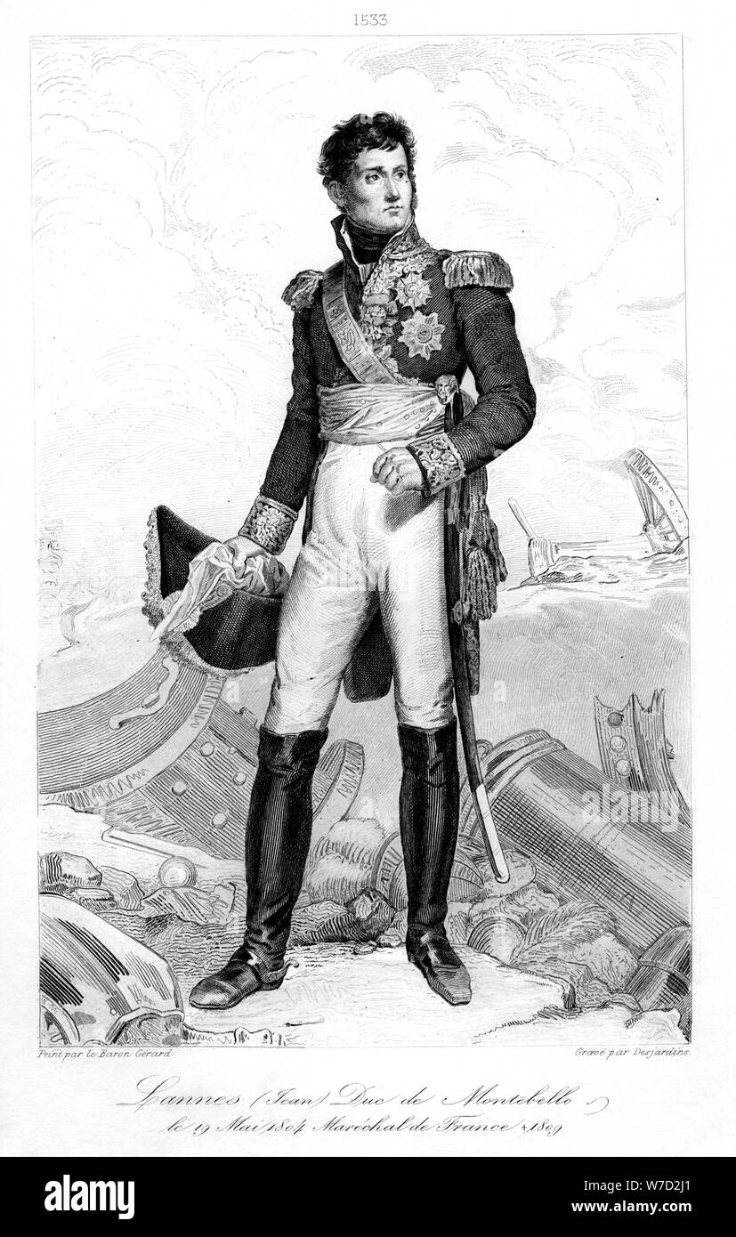 Jean Lannes (1769-1809), Herzog von Montebello und Marschall von Frankreich, 1839 Künstler: Desjardins Stockfoto