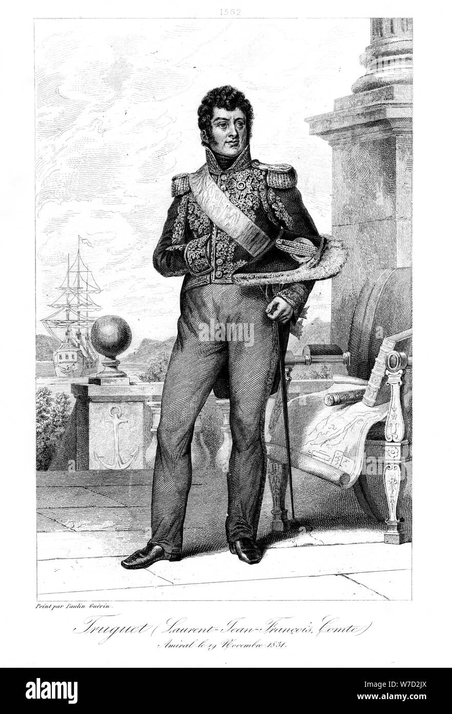 Laurent Truguet Jean Francois (1765-1831), französischer Admiral, 1839. Artist: Geille Stockfoto
