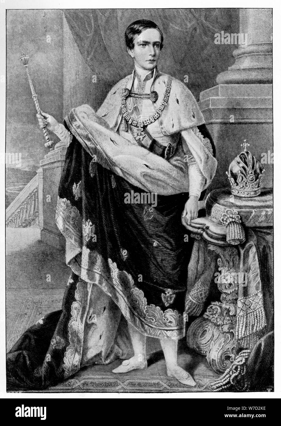 Kaiser Franz Joseph I. von Österreich (1830-1916), 1849 (1900). Artist: Unbekannt Stockfoto