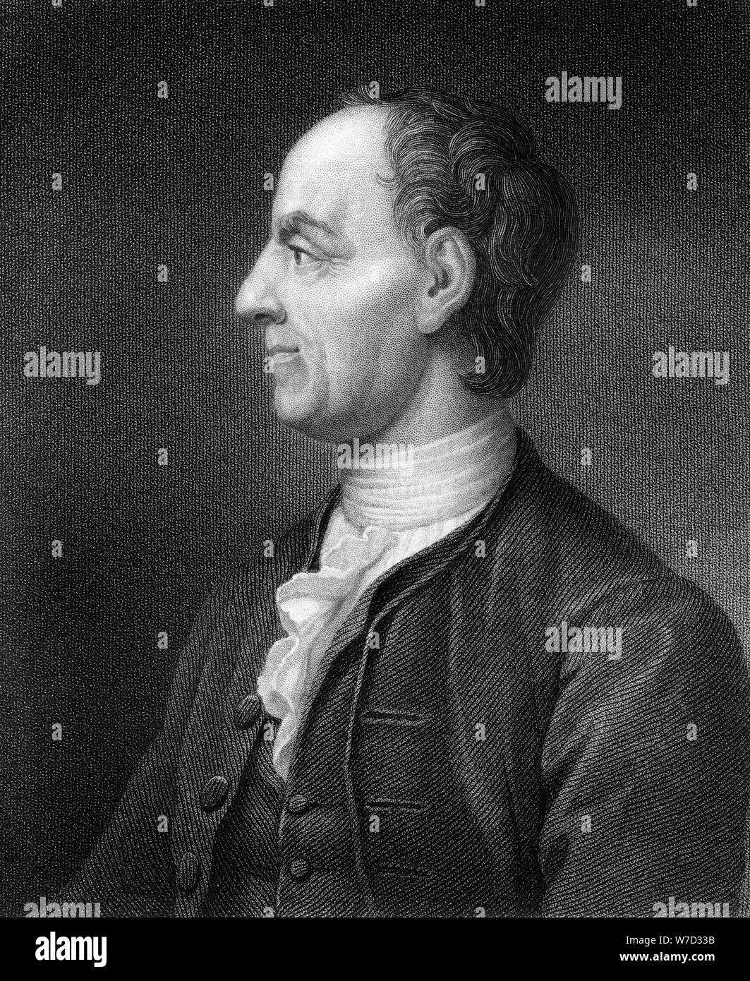 Leonhard Euler, 18. Jahrhundert Schweizer Mathematiker und Physiker (1836). Artist: B Holl Stockfoto