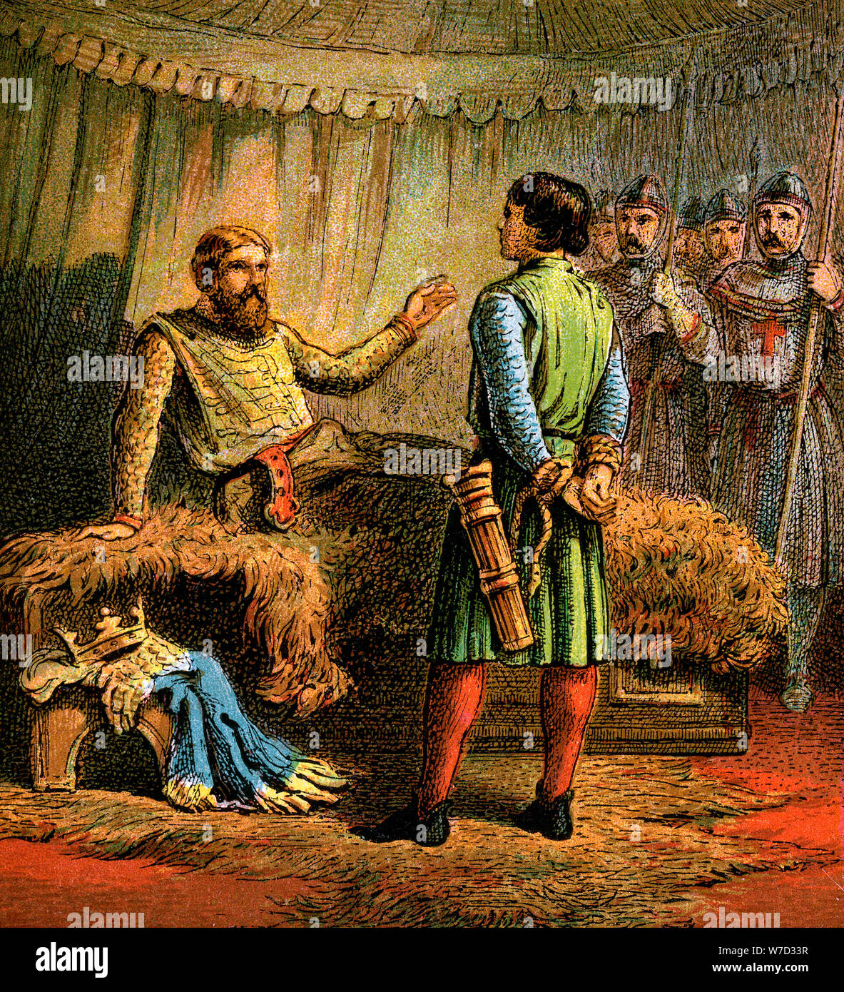 'Tod von Richard die erste, 1199', (c 1850). Artist: Unbekannt Stockfoto