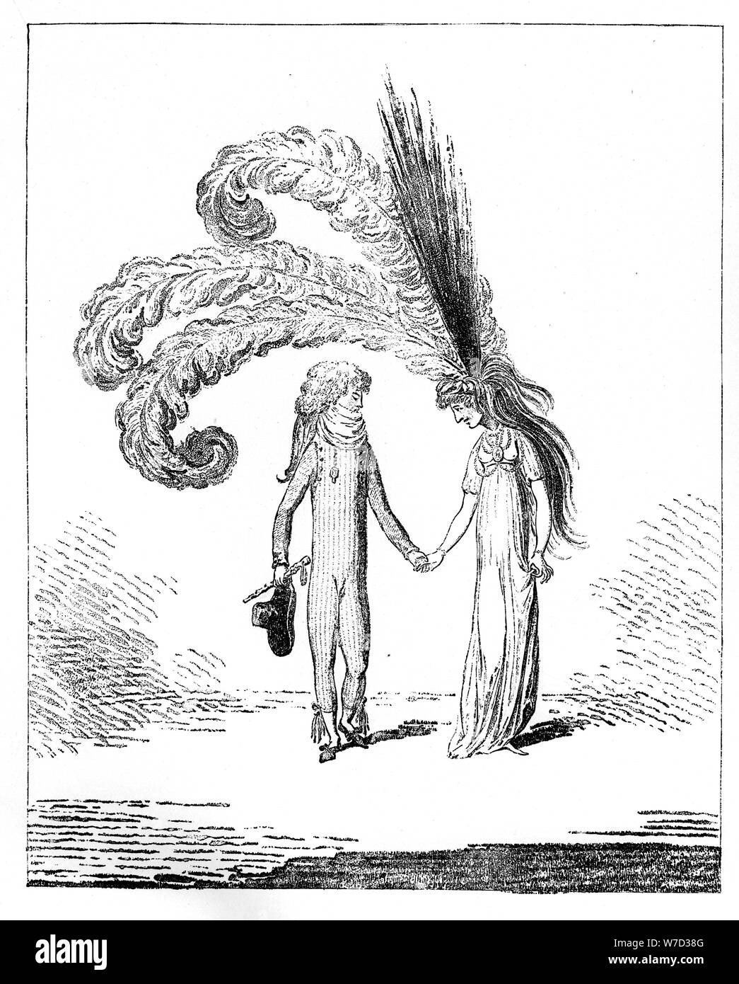 "Und die lebenden Arten fangen, wie Sie steigen", 1794. Artist: Unbekannt Stockfoto