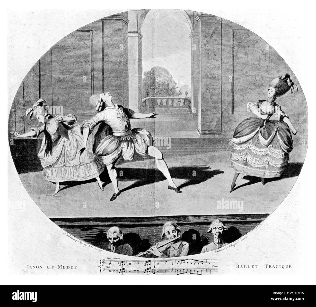 "Ballett Tragique", 1781. Artist: Unbekannt Stockfoto