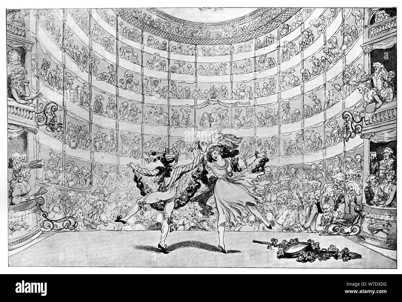 "Die Aussicht vor uns', 1791 Künstler: Thomas Rowlandson Stockfoto