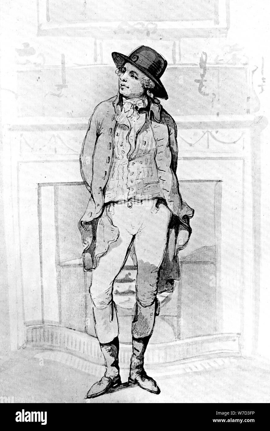 'George Morland', 1786 Künstler: Thomas Rowlandson Stockfoto