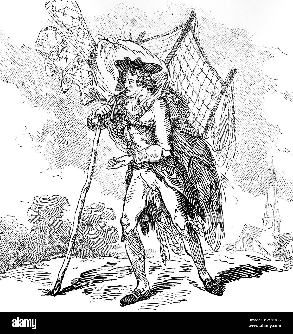 "Aerostation heraus an Ellbogen" oder "Die aeronauten", 1786. Artist: Thomas Rowlandson Stockfoto