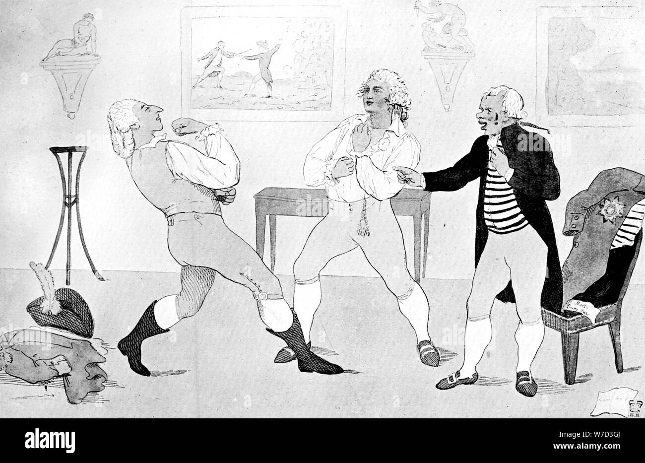 "Die Royal Academy', 1786. Artist: Unbekannt Stockfoto