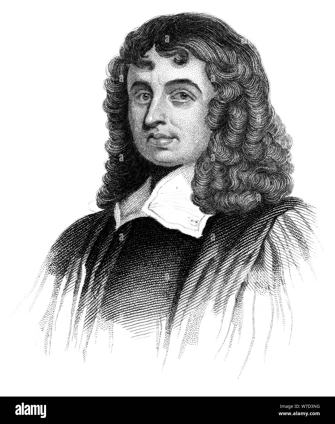 Isaac Barrow, 17. Jahrhundert englischer klassischer Philologe, Theologe und Mathematiker, (c 1850). Artist: Unbekannt Stockfoto