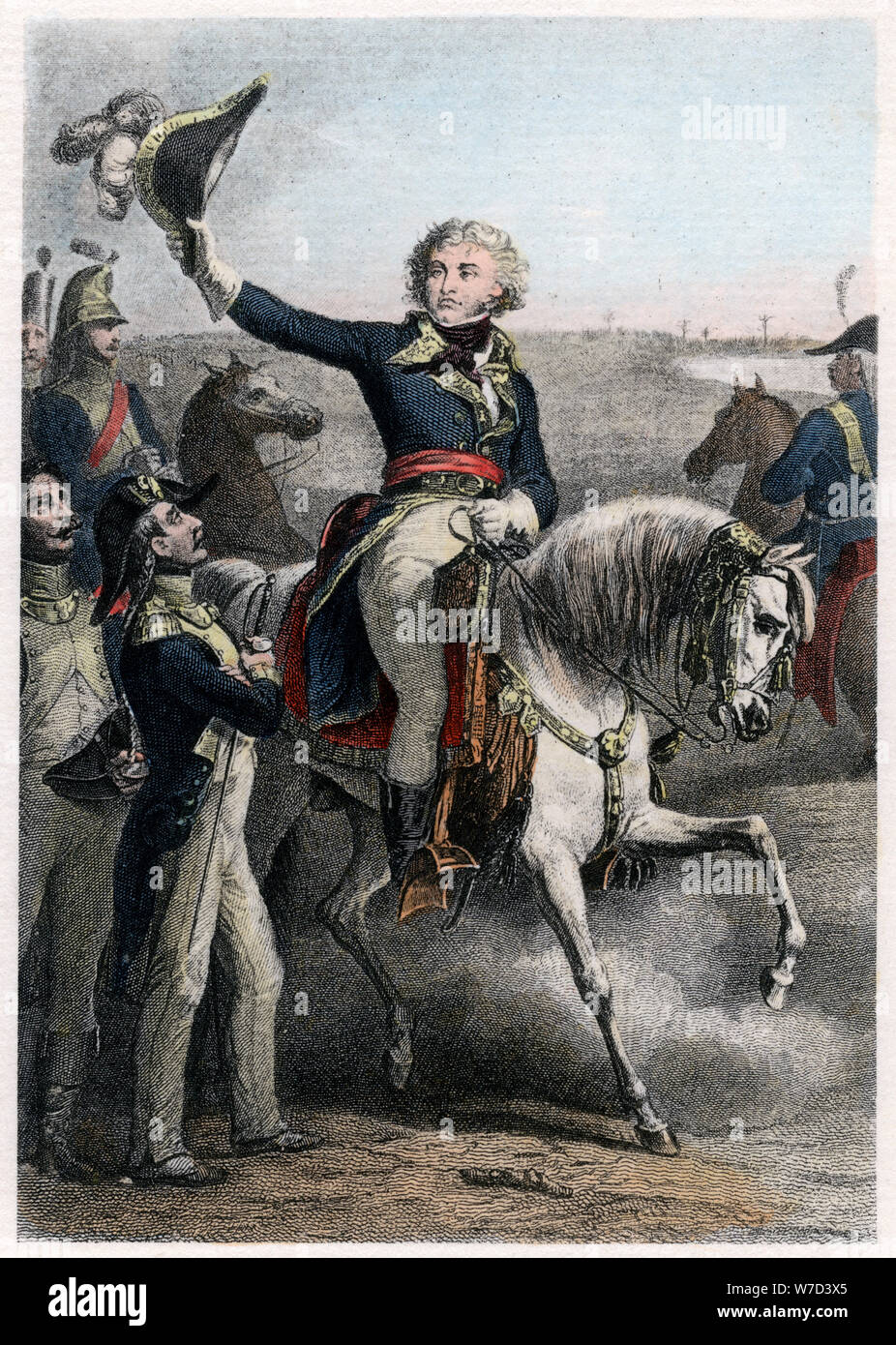 Jean Baptiste Kléber, der französische General während der Französischen Revolutionskriege, c 19. Artist: Unbekannt Stockfoto