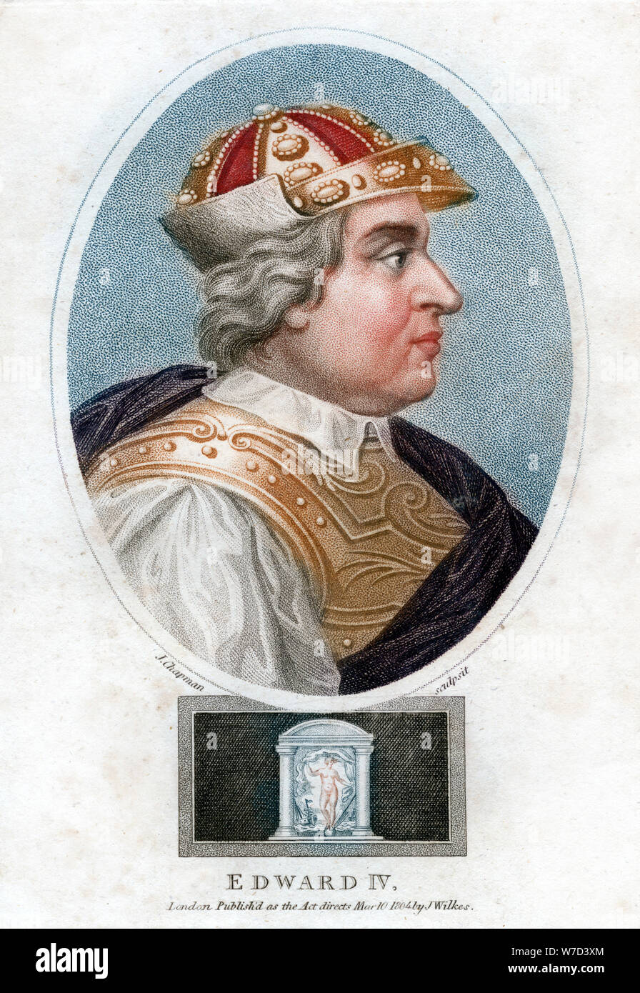 'Edward IV', 1804 Künstler: J Chapman Stockfoto