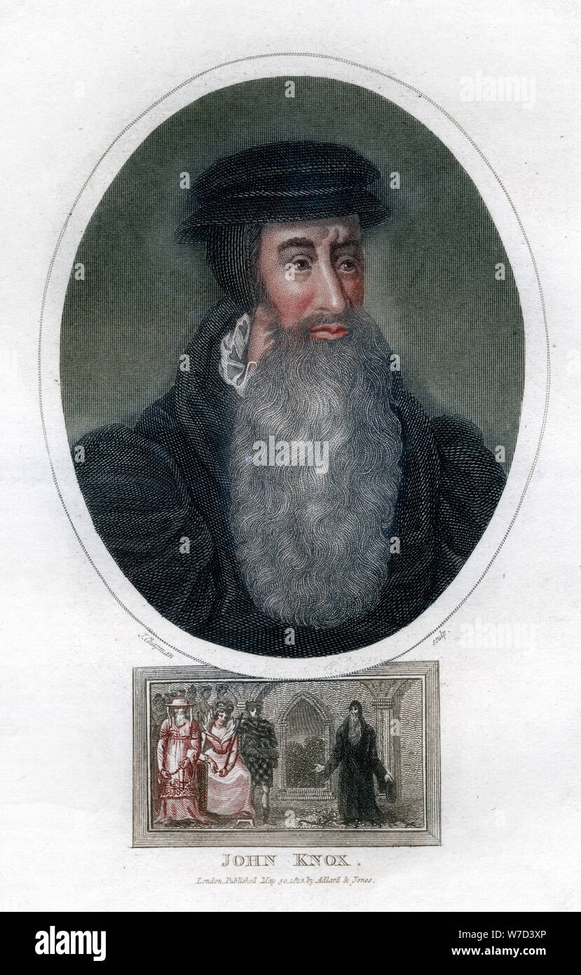 "John Knox", Schottische religiösen Reformer, 1812 Künstler: J Chapman Stockfoto